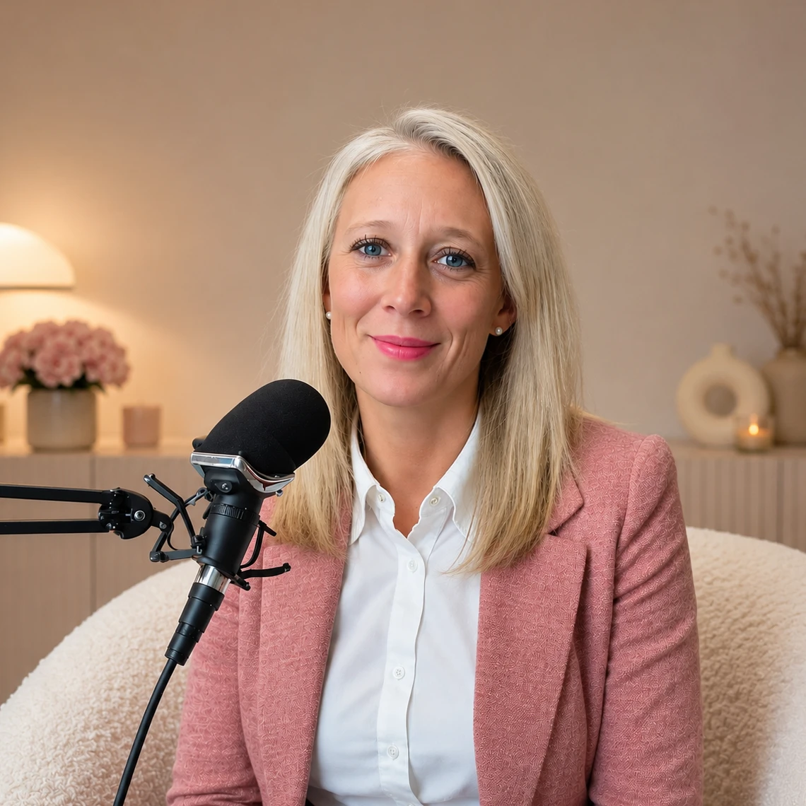 Mathilde Morel enregistrant un épisode du podcast Archi Mind